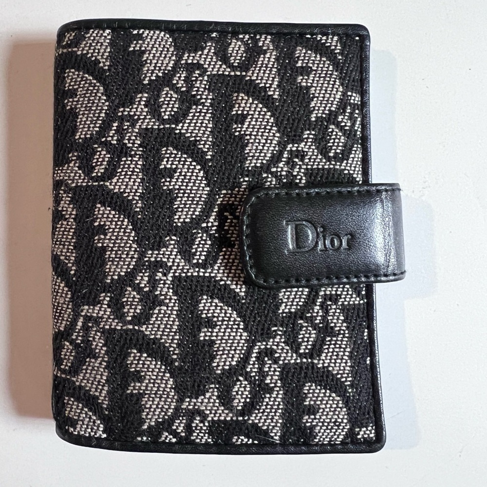 Dior Navy Trotter Card Holder
